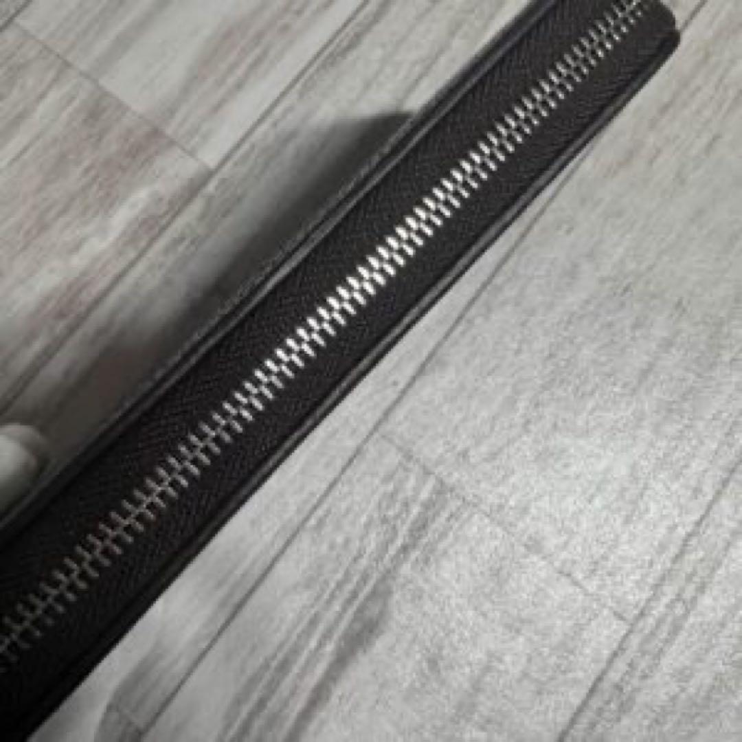 スティングレー 長財布 ポリッシュ加工 ウォレット ダークブラウン
