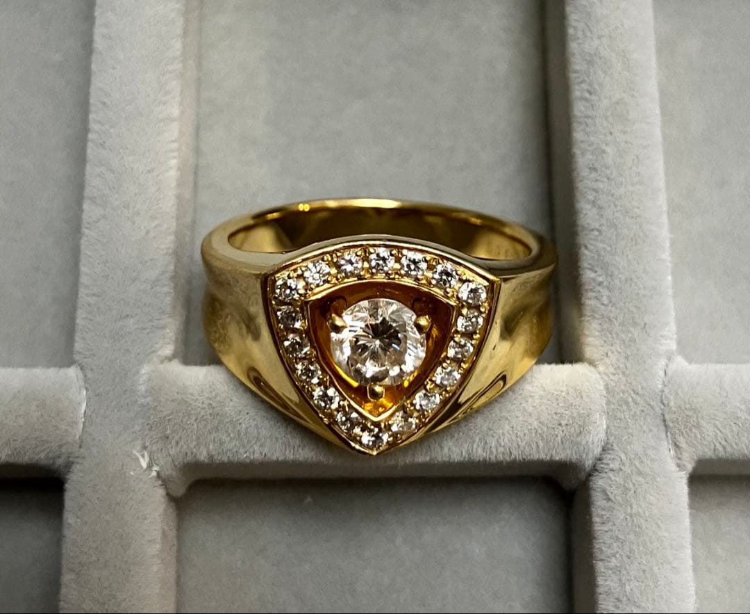 【保証書付】K18 ダイヤモンドリング (Type-TR) 【保証書付】K18 ダイヤモンドリング (Type-TR)