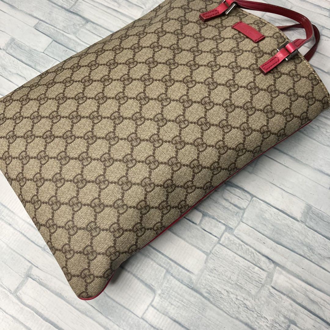 極美品　95 GUCCI グッチ　トートバッグ　ハンドバッグ　GG柄