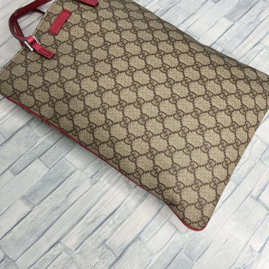 極美品　95 GUCCI グッチ　トートバッグ　ハンドバッグ　GG柄