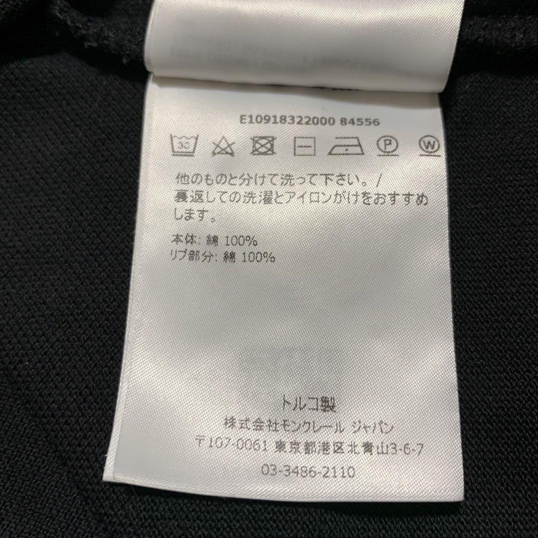 極美品　モンクレール　デカワッペン　ポロシャツ　XS ブラック　4S238