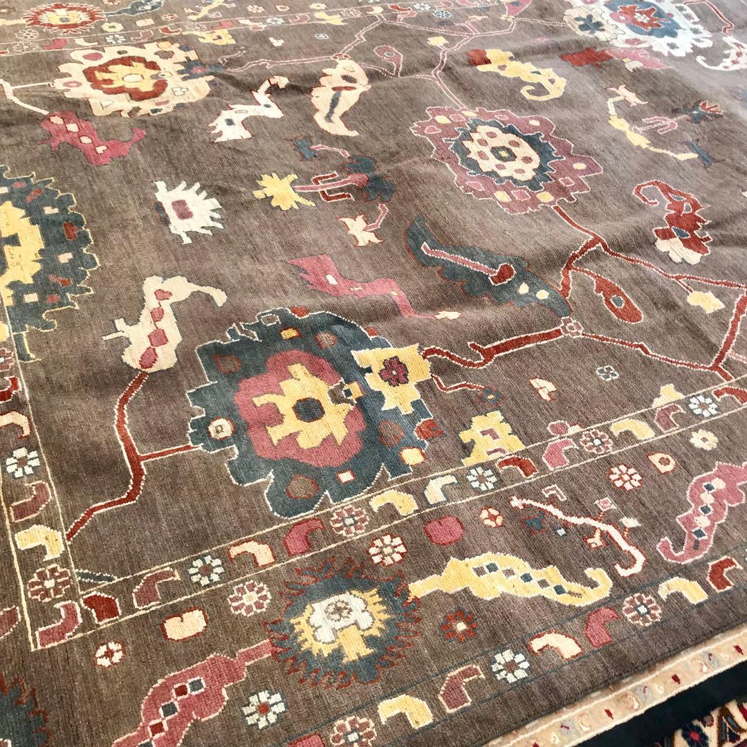 ペルシャカザックウールラグ/サイズ270x360cm…。 …..d15