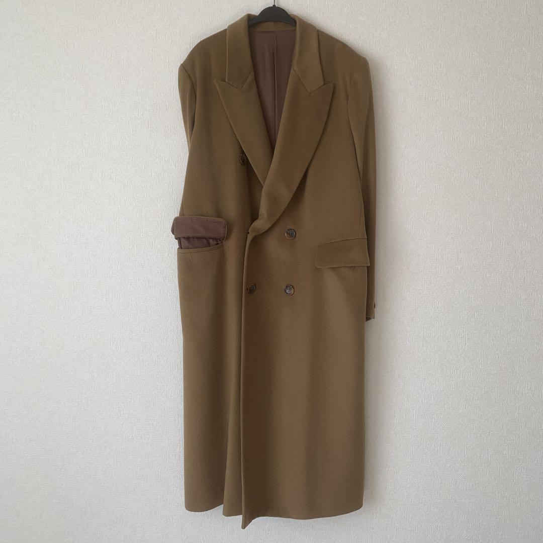 カシミヤダブルブレスト ロングコート