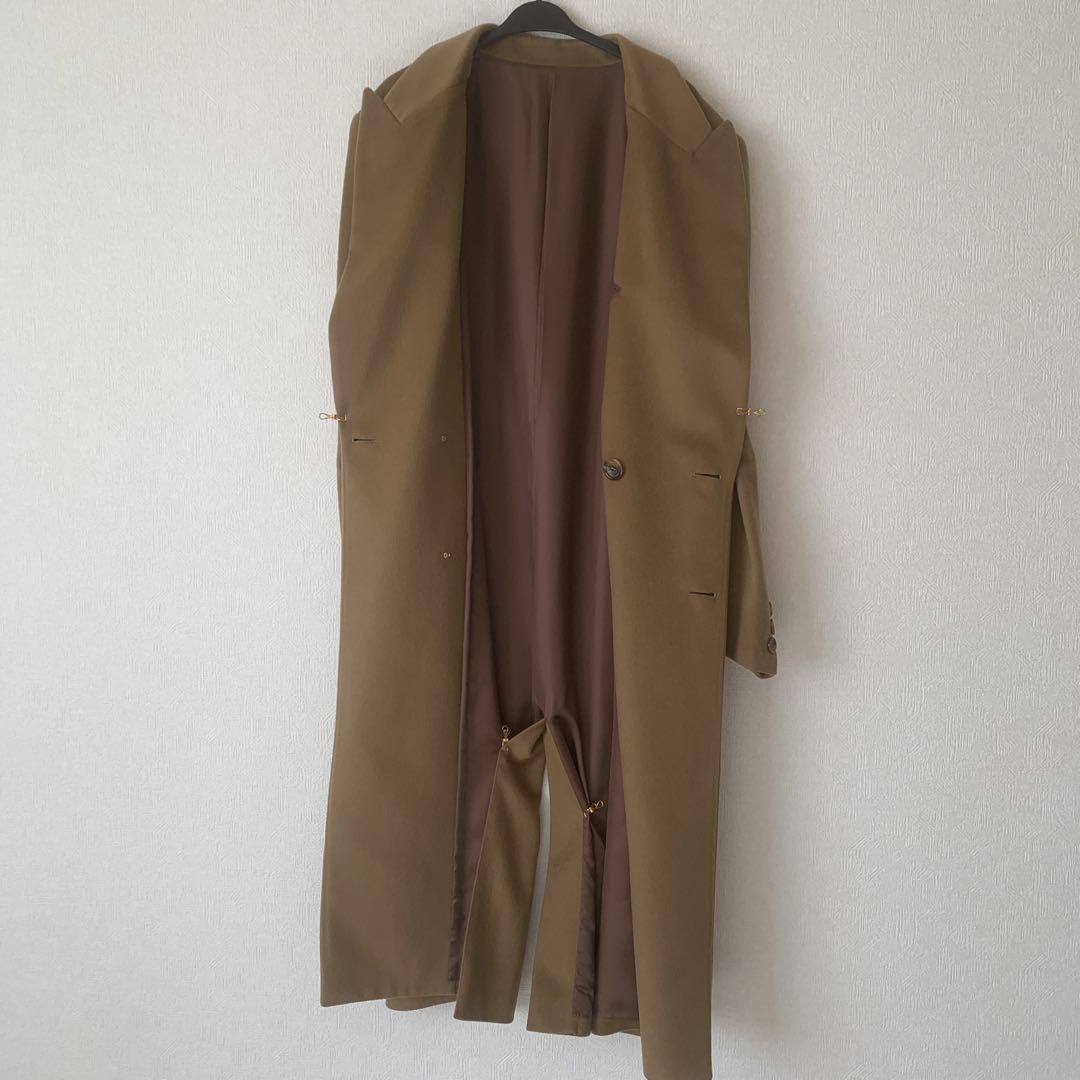 カシミヤダブルブレスト ロングコート