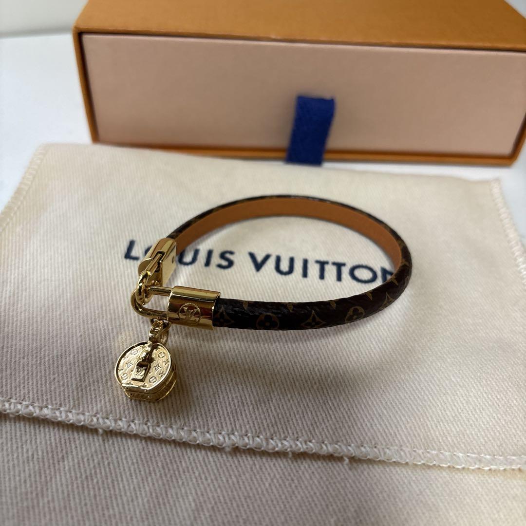 ゆうりさん専用LOUIS VUITTON ブラウンレザーブレスレット モノグラム Louis Vuitton ブラウンレザーブレスレット - メルカリ