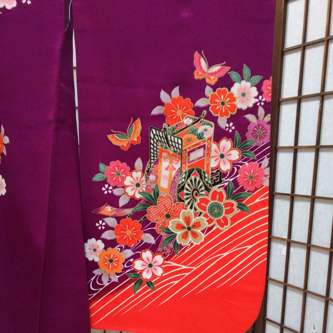 紫 振り袖(子ども)