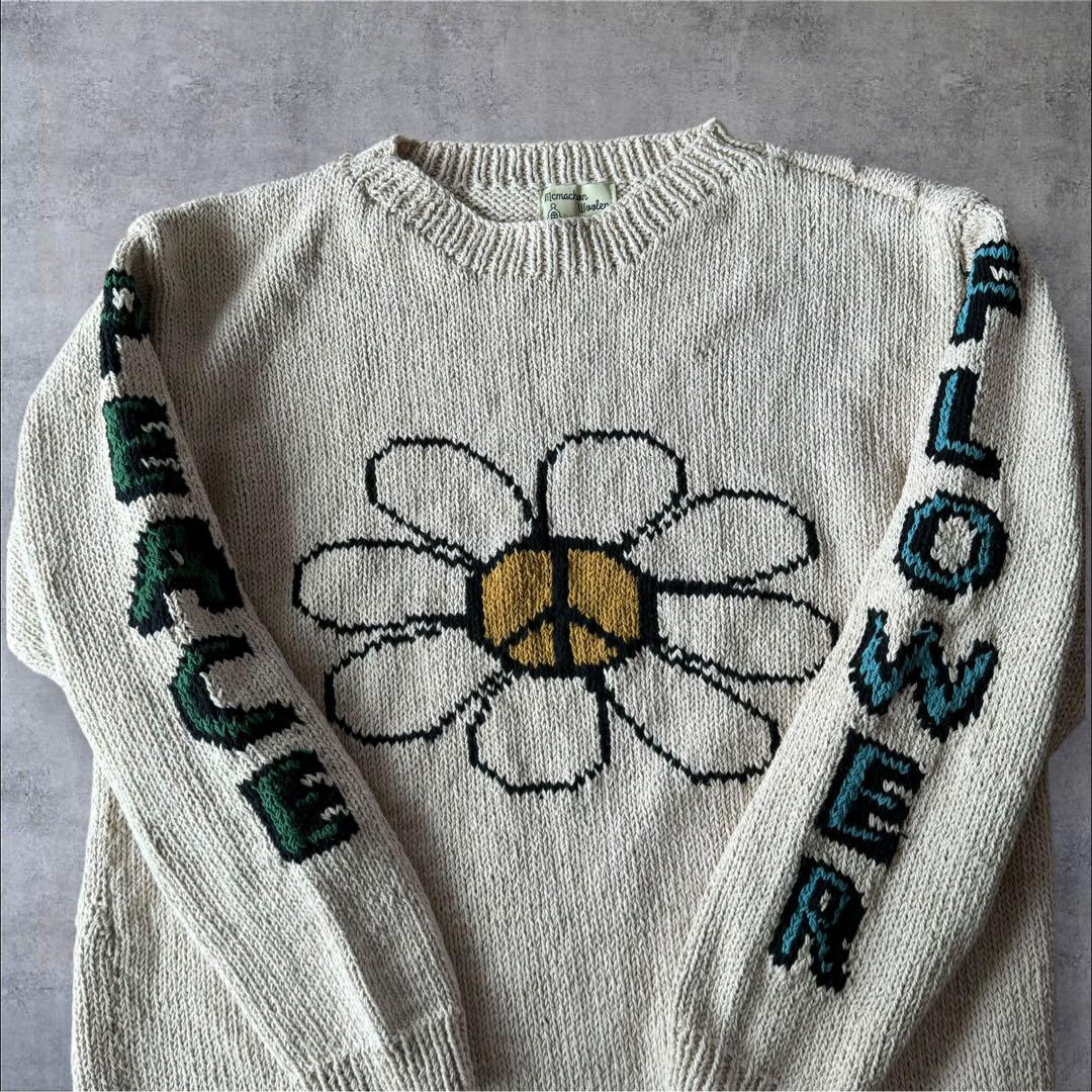 【本物保証】 別注 millsスカルフラワーニット knitting Macmahon トップス
