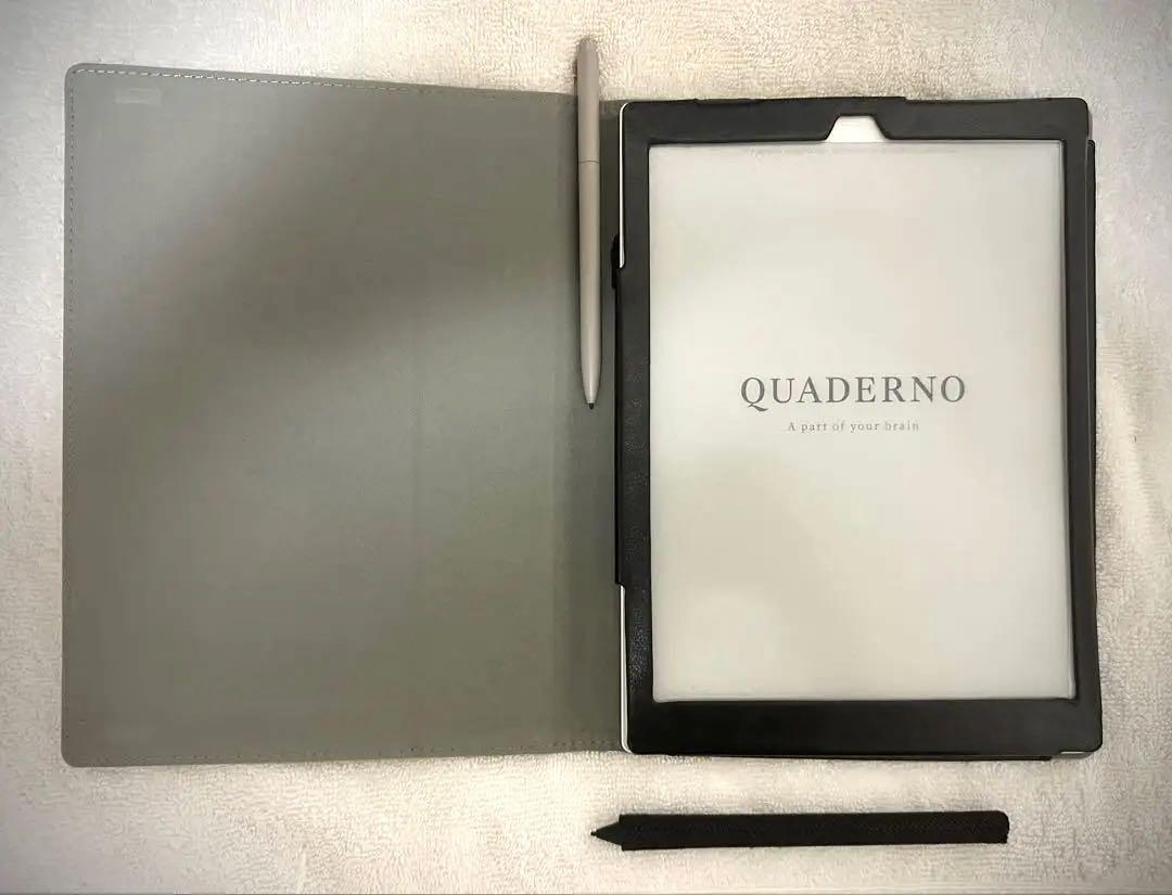 富士通QUADERNO 電子ノートブラックケース・ペン付き〔未使用〕