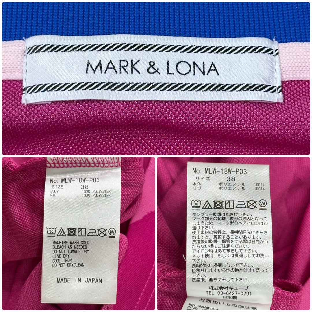 ✨美品✨MARK&LONA 迷彩 ピンク スカル柄 ポロシャツ 38 日本製