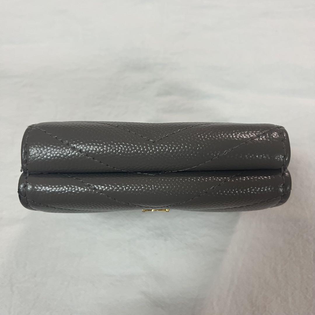 サンローラン　YSLカサンドラ　折りたたみ　財布　三つ折り