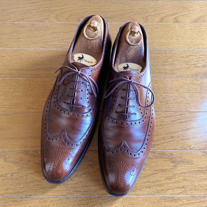 豊富な人気SALE 788.CROCKETT&JONES MARCER ウィングチップ 8.5D FUjM4-m94774183777 高品質人気