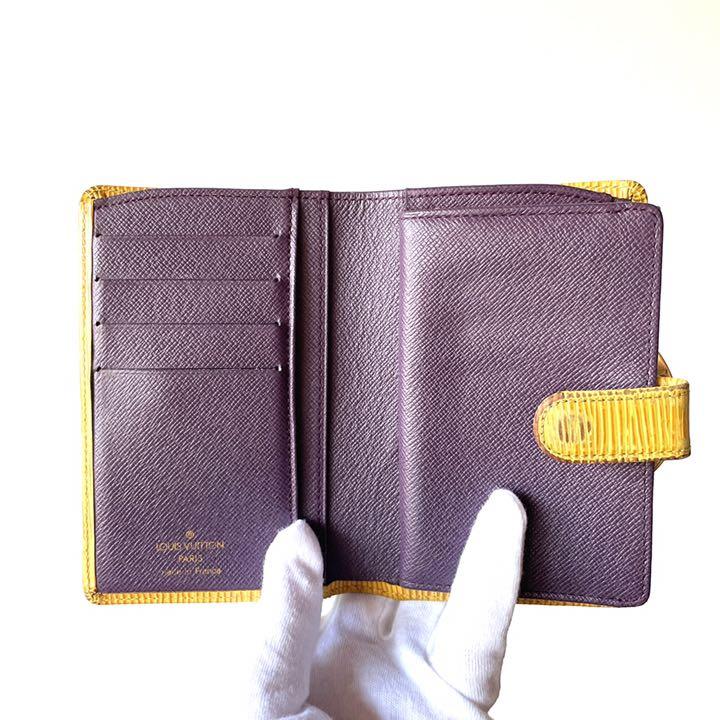 LOUIS VUITTON エピレザー 二つ折り財布ポルトモネビエヴィエノア