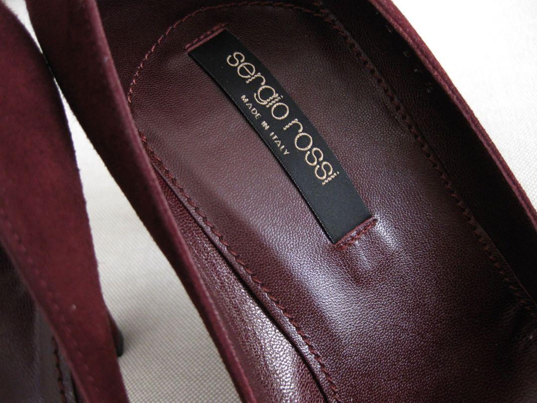 セルジオロッシ　スウェードパンプス37.5 美品！セルジオロッシsergio rossi スエードパンプス37.5イタリア製