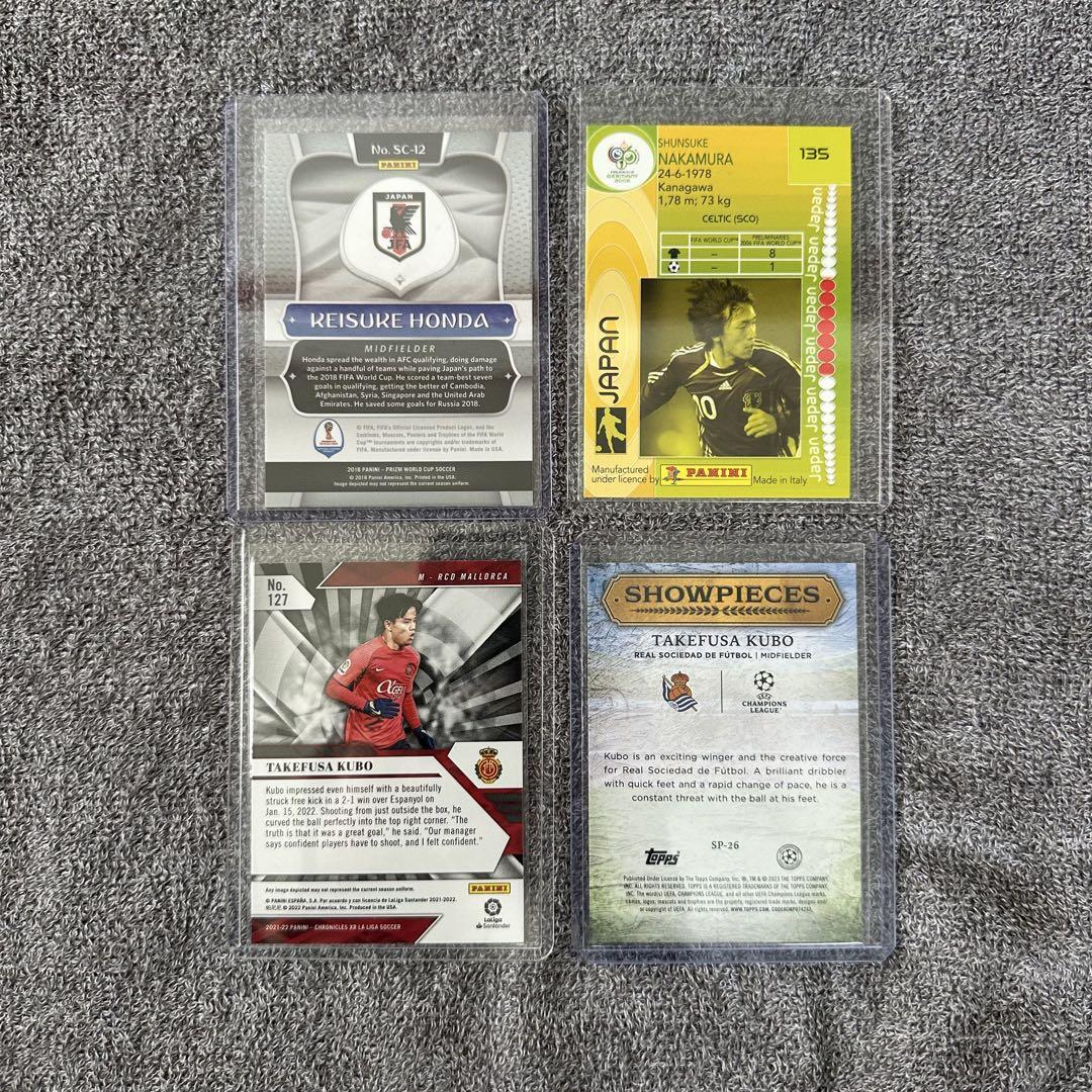 PANINI TOPPS サッカー日本代表 左利きセット 久保建英 中村 本田 - メルカリ
