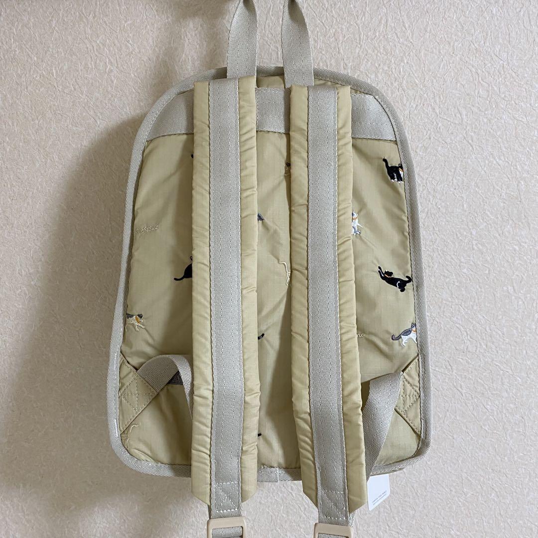 猫の刺繍 　リュック　バッグパック　旅行バッグ　2442 レスポ a1-a1 LeSportsac-レスポートサック-