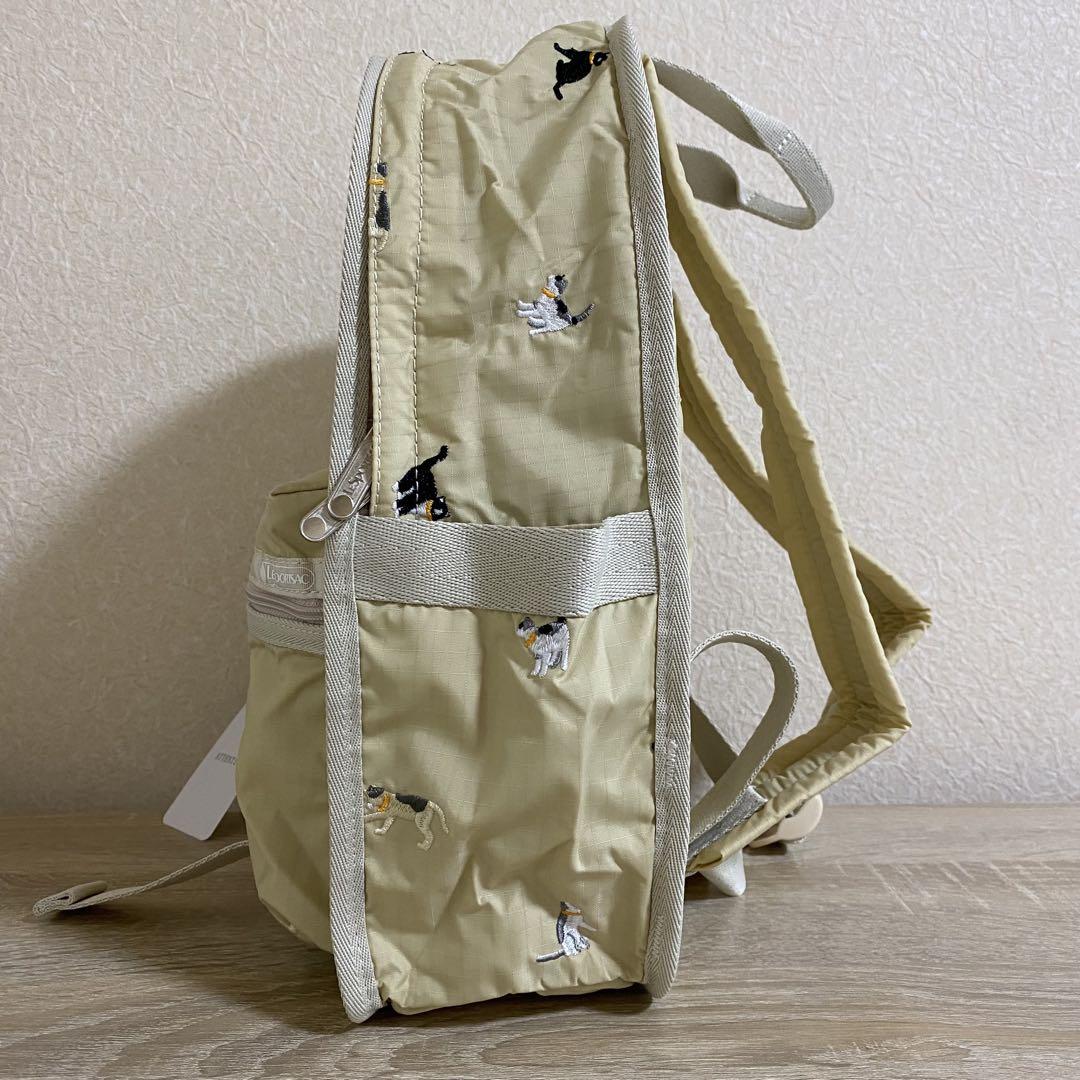 猫の刺繍 　リュック　バッグパック　旅行バッグ　2442 レスポ a1-a1 LeSportsac-レスポートサック-