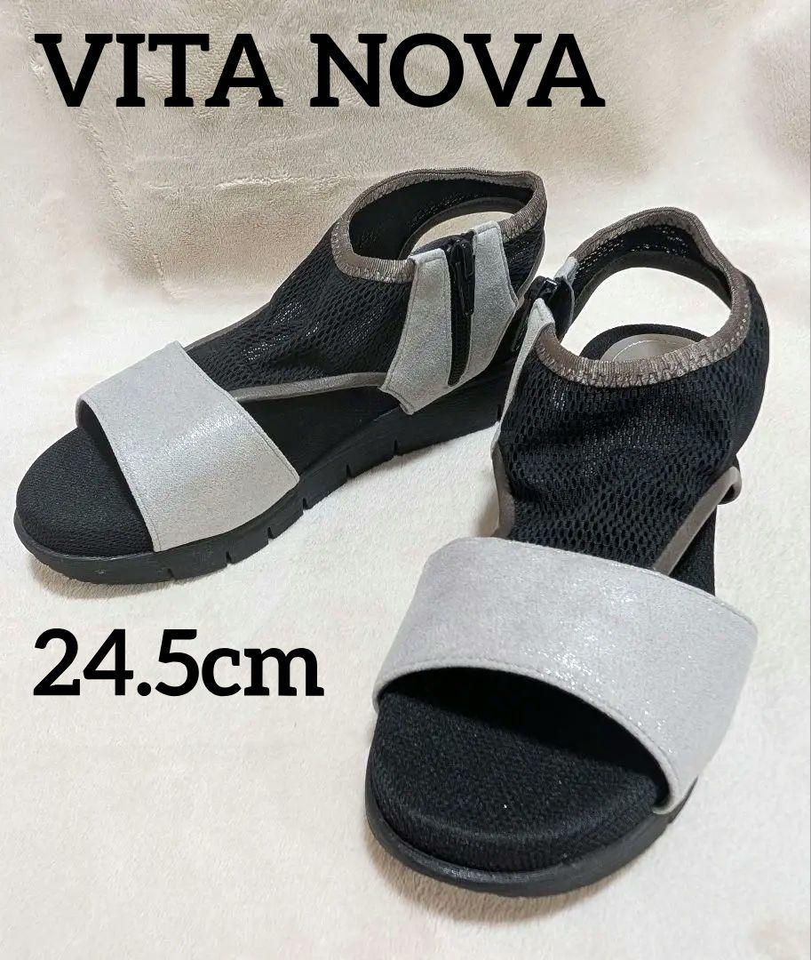 ほぼ未使用★日本製 VITA NOVA ヴィタノーヴァ サンダル 24.5cm