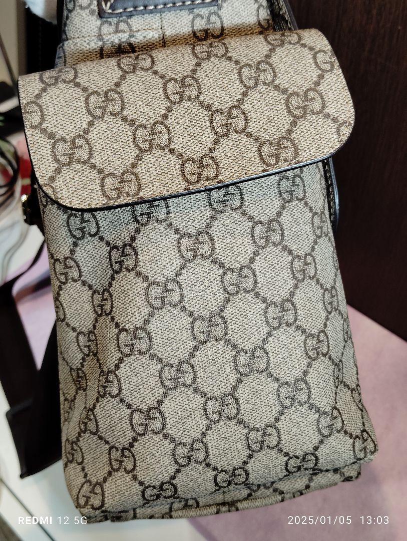 GUCCI GGパターン ショルダーバッグ ベージュ