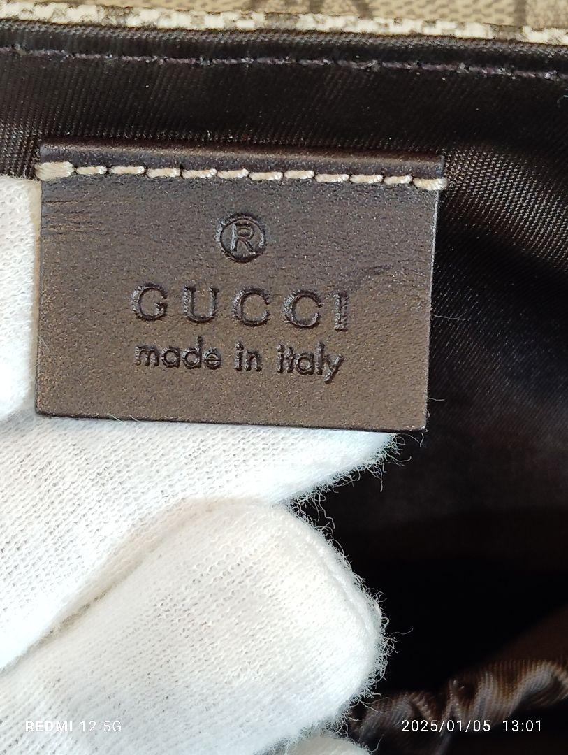 GUCCI GGパターン ショルダーバッグ ベージュ