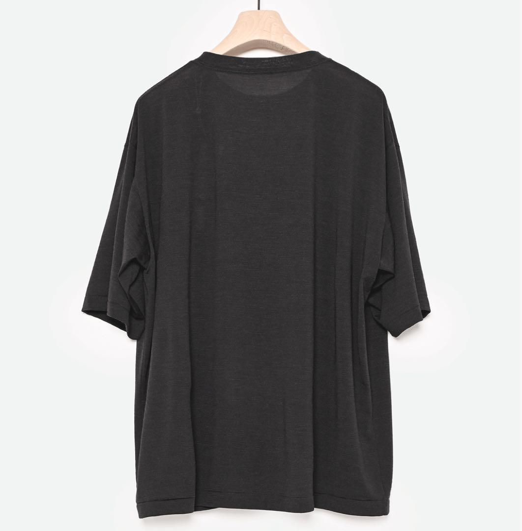 comoli サマーウールTシャツ charcoal サイズ4 新品未使用
