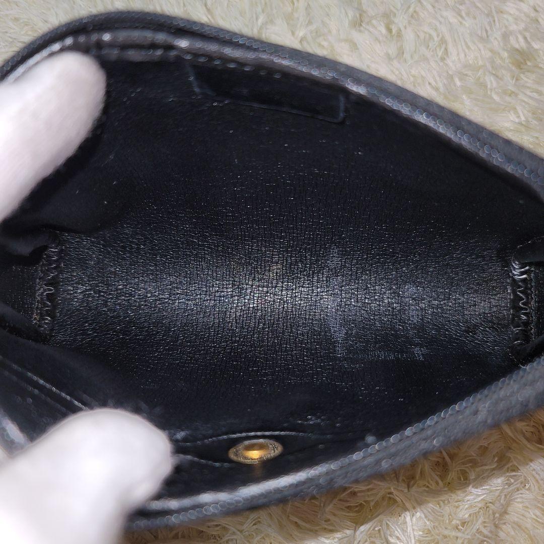 美品 キャンバス レザー ブラック ロゴプレート fiOBM-m94787805206 Dior トロッター ポーチ 超激得即納