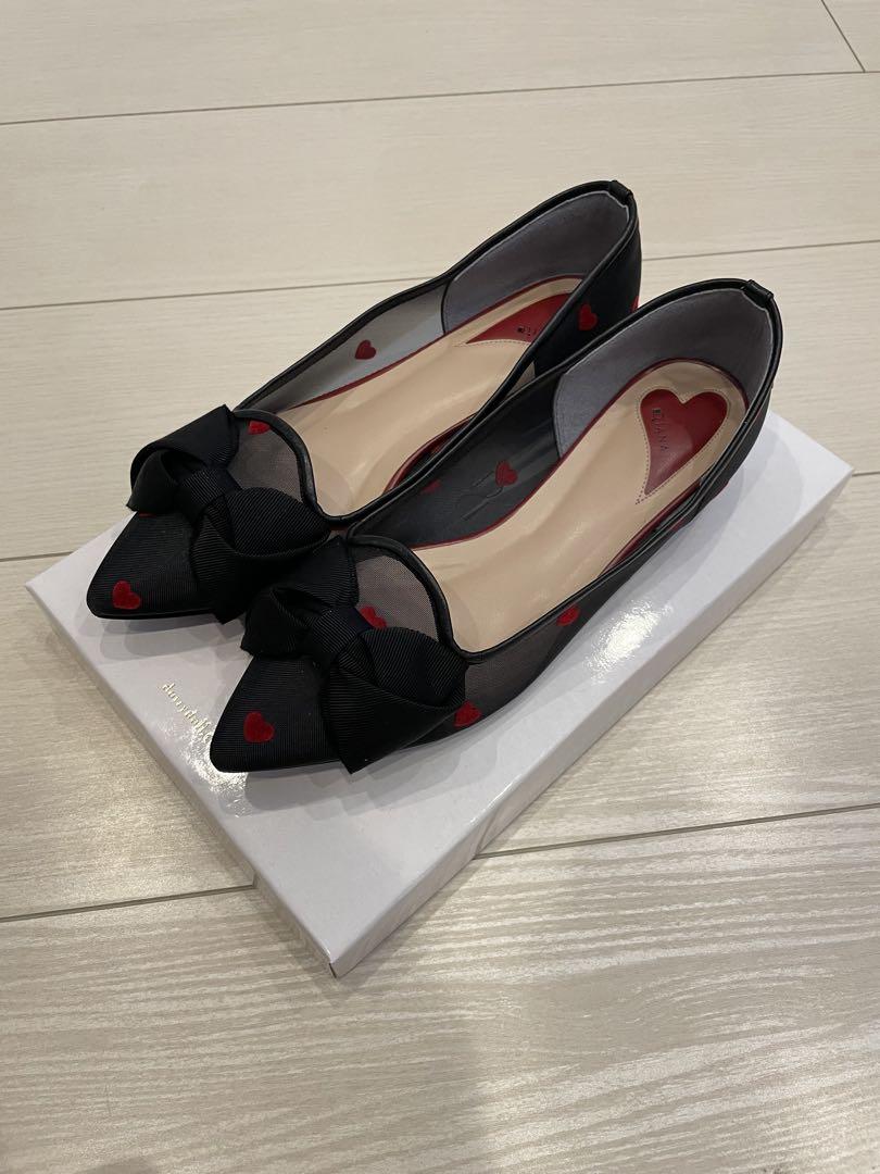 ［最終値下げ］新品　ダイアナ　パンプス23センチ　ハート柄