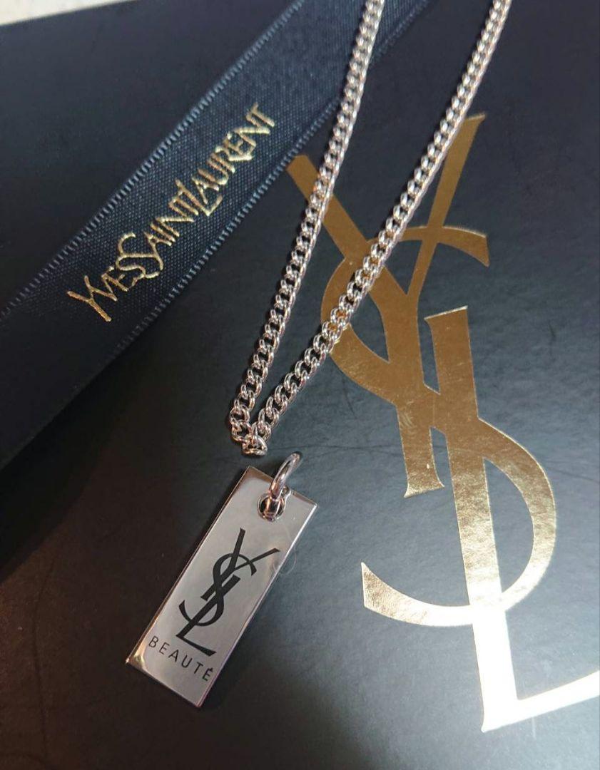 正規 未使用】YVES SAINT LAURENT銀色/3㎜ネックレスチェーン