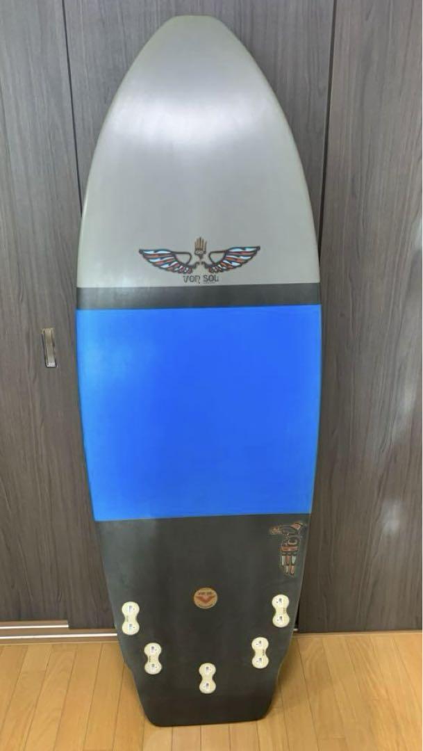 国内発送 Vonsol 名作小波キラー Flying epsフィン付 5'8 Manta サーフィン・ボディボード