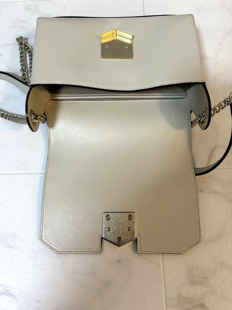 大人気！まとめ一覧 ジミーチュウ オフホワイト ショルダー Jimmy Choo Lockett バッグ