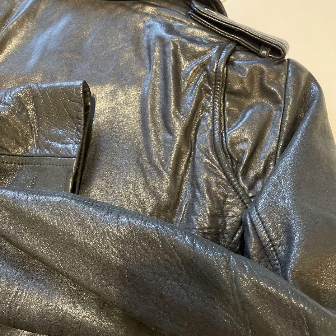 theory ラクーンファー　ラムレザー　ライダース