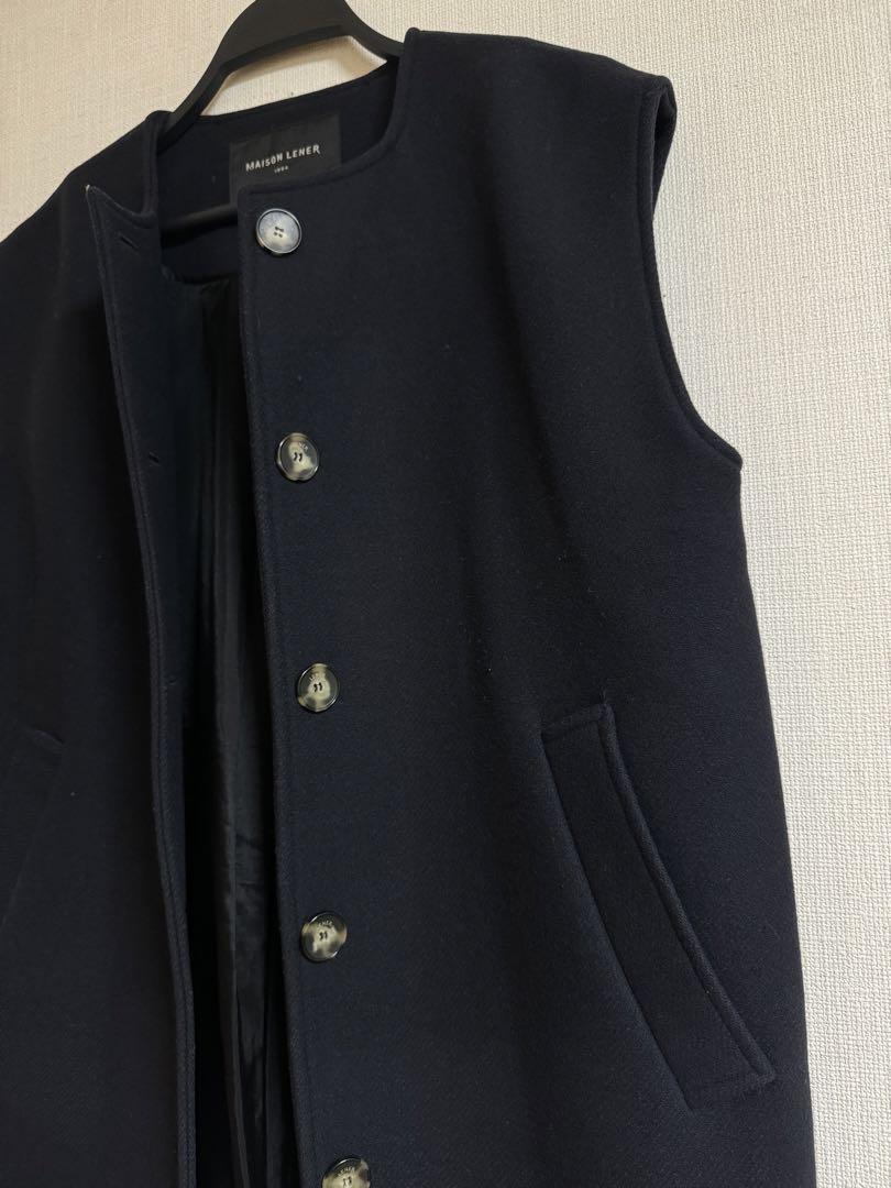 MAISON LENNER ベスト 38 ネイビー