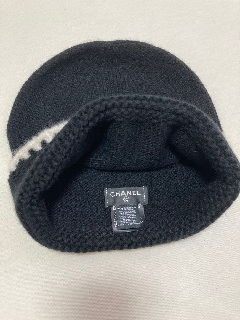 希少 CHANEL ニット帽 フリーサイズ 希少 CHANEL ニット帽 フリーサイズ