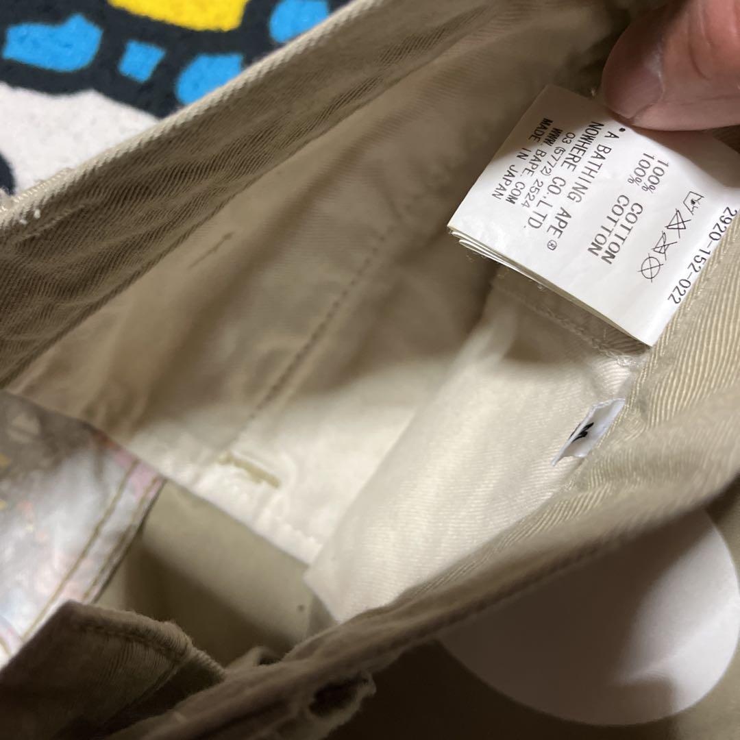 APE BABY MILO BAPE KAWS チノパン パンツ アニマル M