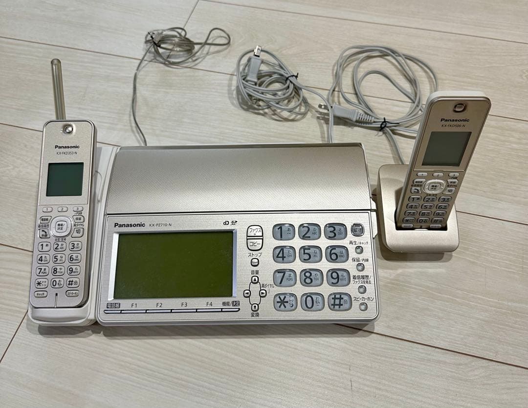 FAX付き電話機 子機付き パナソニック KX-PZ710-N おたっくす目立った傷や汚れなし