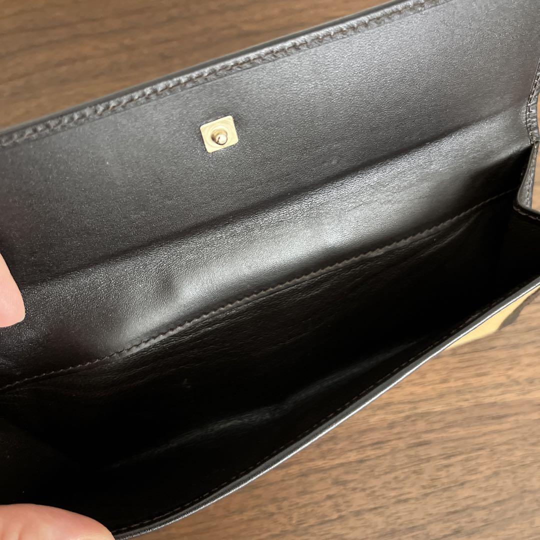 GUCCIグッチ　長財布　グリーンシェリーライン