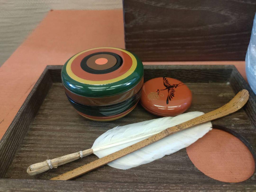 茶道具 本桑材 茶箱 野点用茶器フルセット