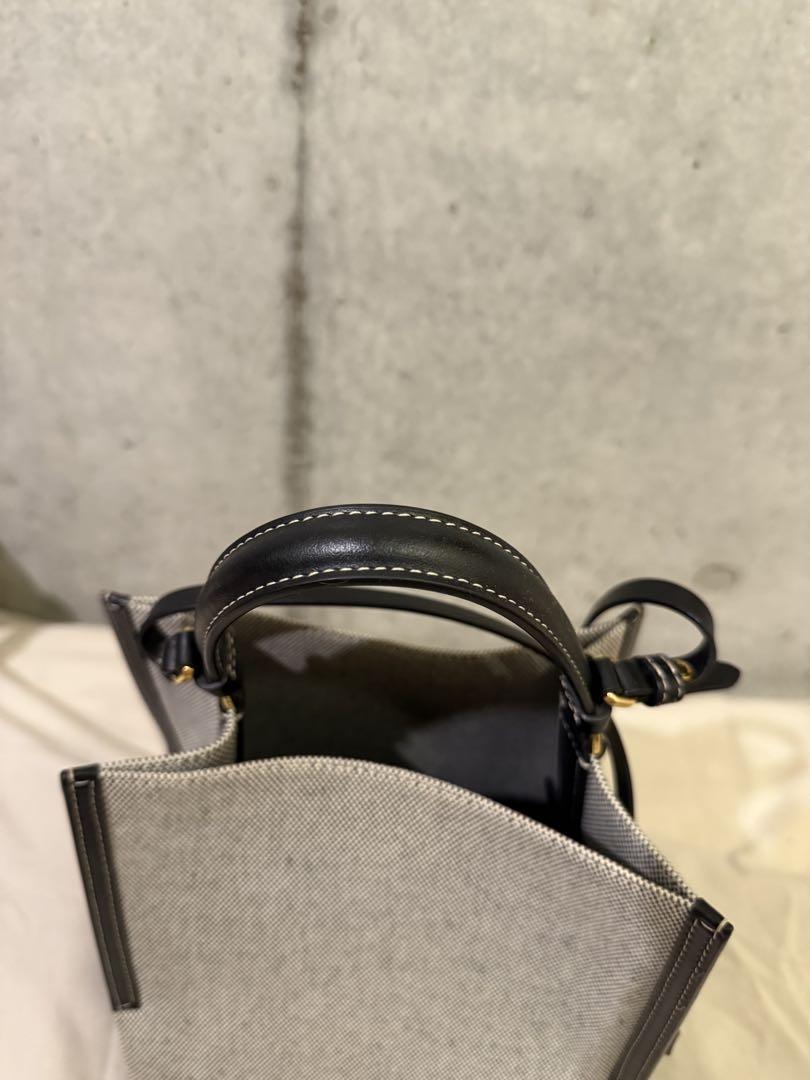 BURBERRY ショルダーバッグ グレー/レッド