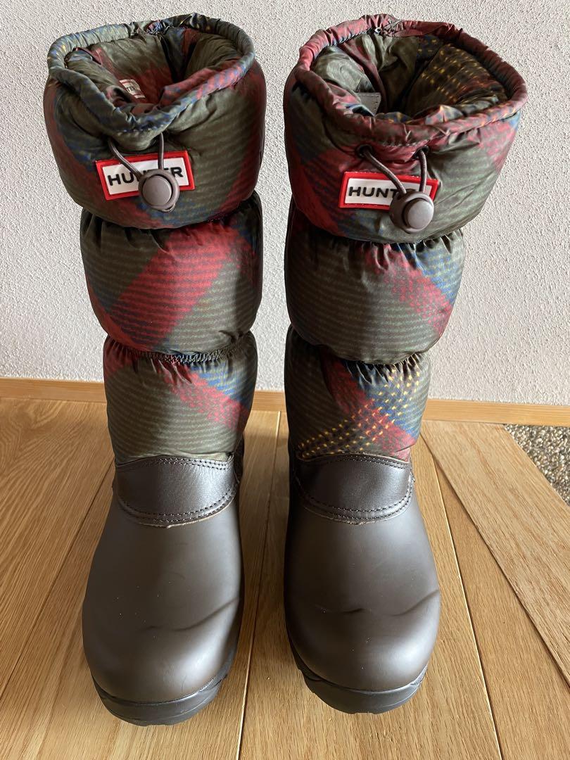 【未使用】HUNTER スノーブーツ オリジナルスノーキルト UK6/EU39