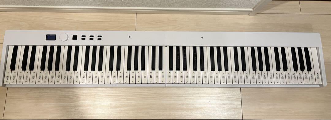 折りたたみキーボード　キーボード　ホワイト　88鍵盤