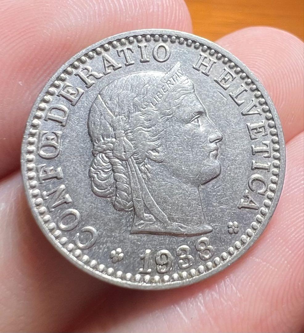 スイス 1938年 コイン 古銭 美品 海外コイン - メルカリ