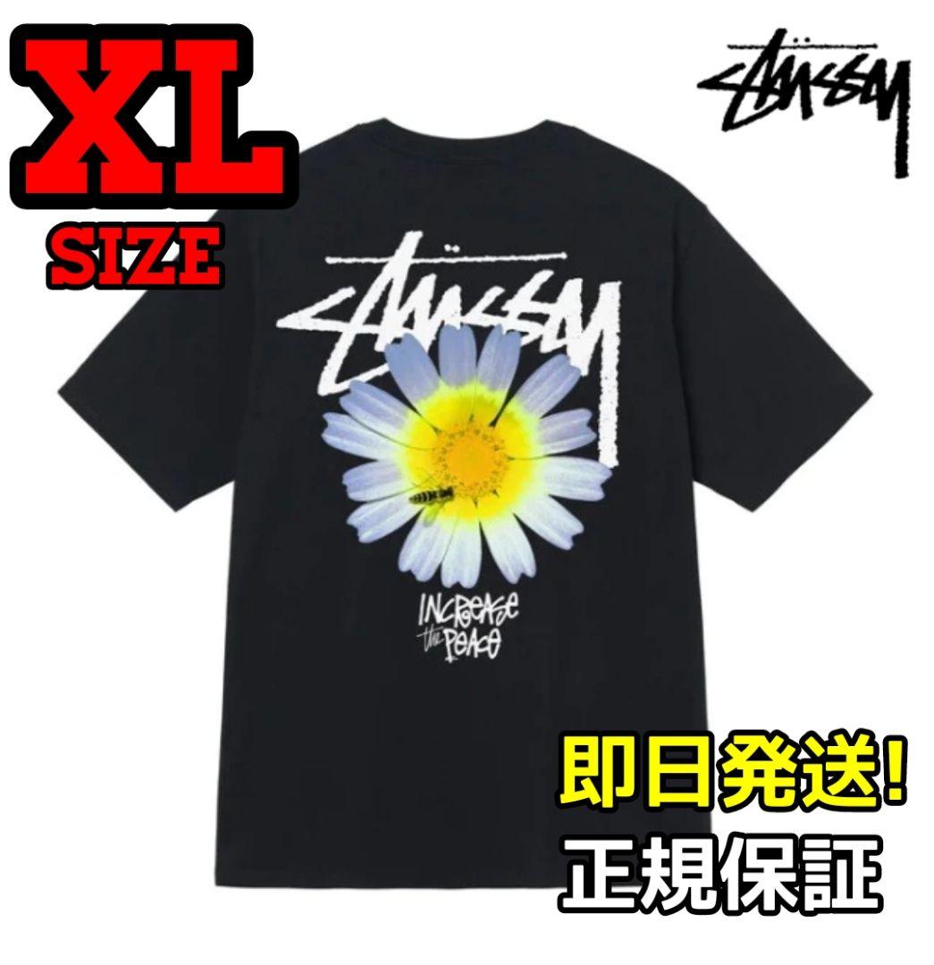 STUSSY ステューシー ITP FLOWER TEE Tシャツ/XL/黒トップス