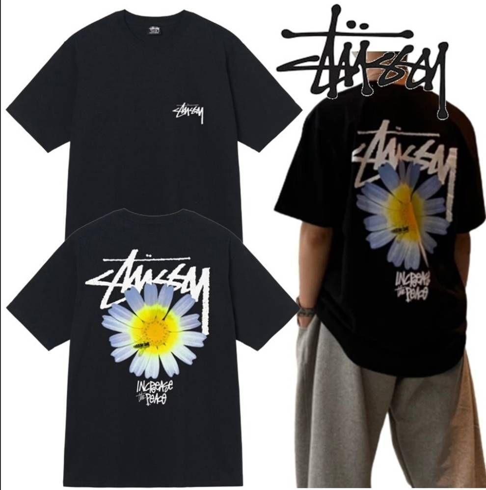 STUSSY ステューシー ITP FLOWER TEE Tシャツ/XL/黒