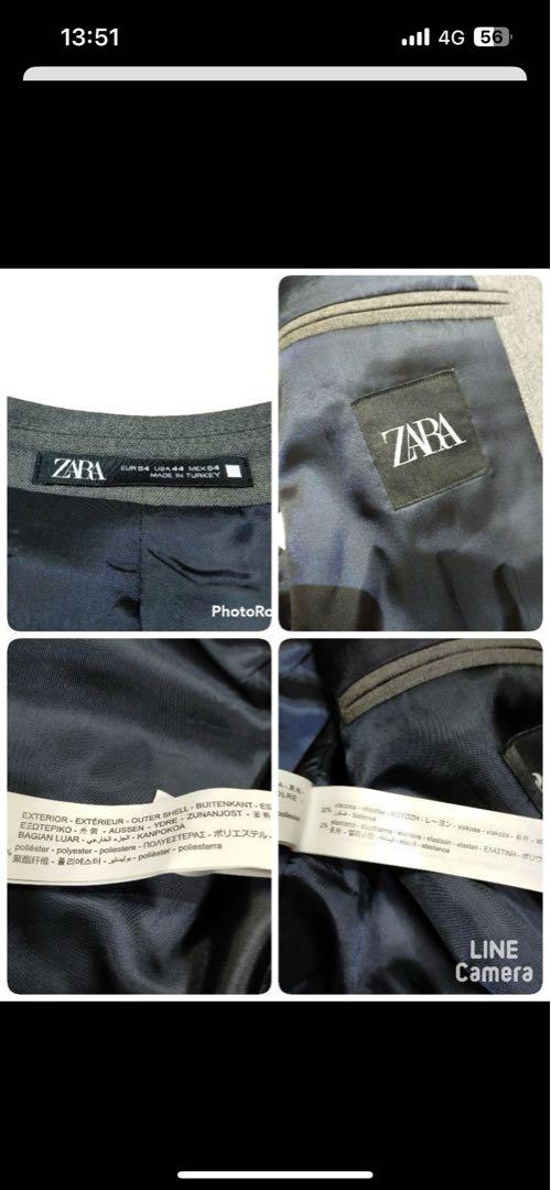 ZARA ザラ　スーツ セットアップ グレー 2B