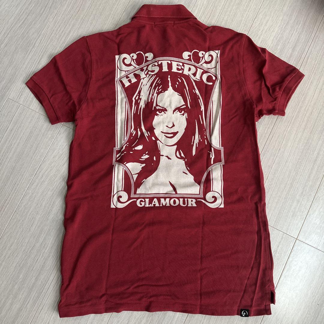 HYSTERIC GLAMOUR ヒステリックグラマー 赤 ポロシャツ M