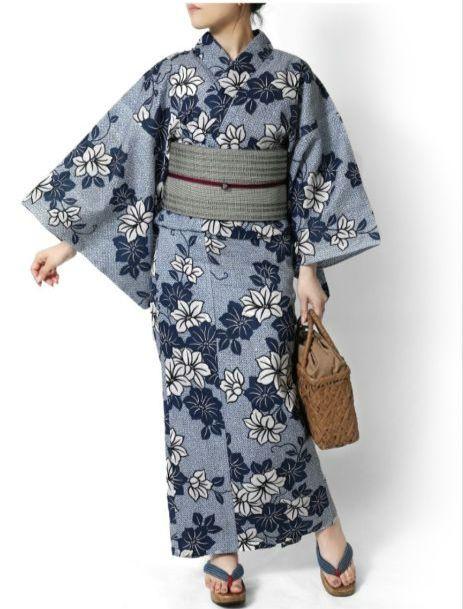 新品未使用　つやび雅姫　浴衣のみ　綿麻　藍捺染　紺　ブランド浴衣　高級浴衣