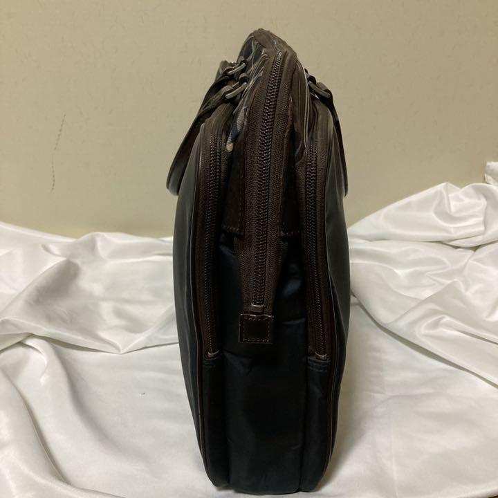 BURBERRY BLACK LABEL ビジネスバッグ ノバチェック 紺