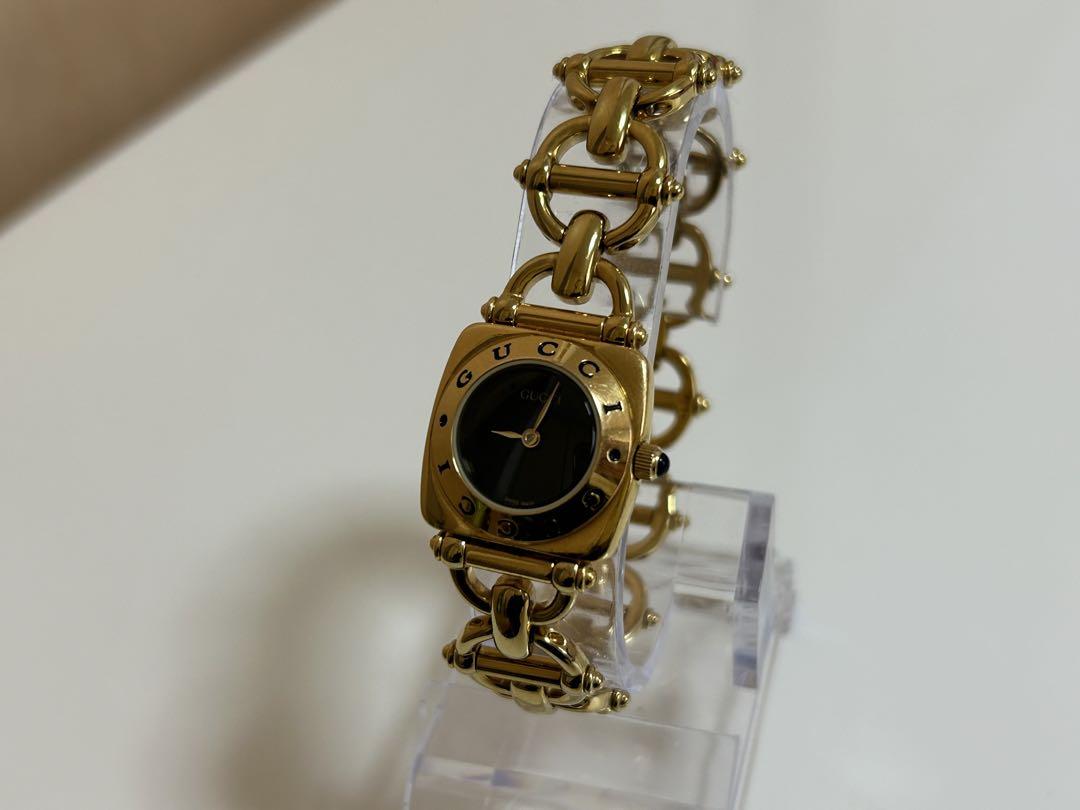 【値下げ中】GUCCI レディース腕時計　6400L  ゴールドカラー