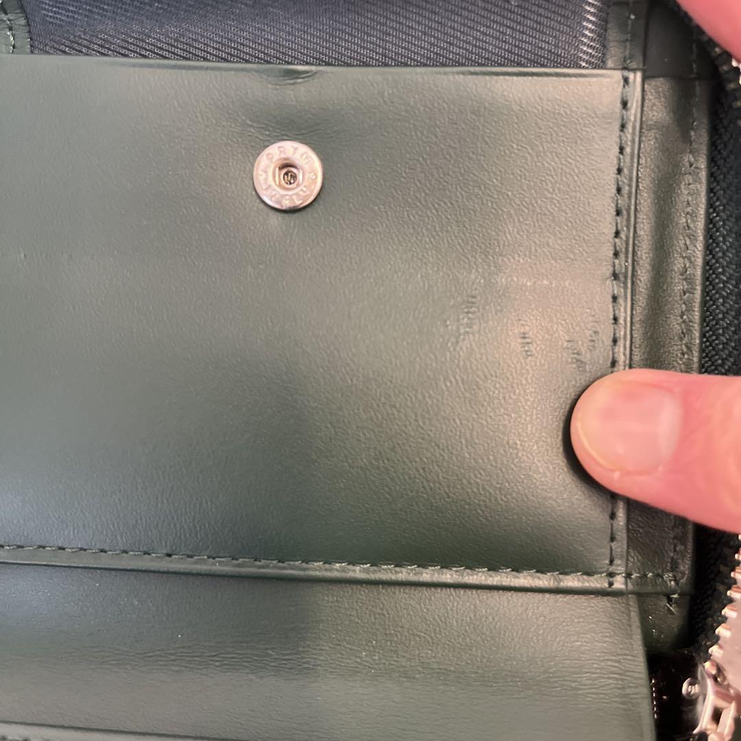 美品　ポーター　PORTER / ENCHASE WALLET グリーン