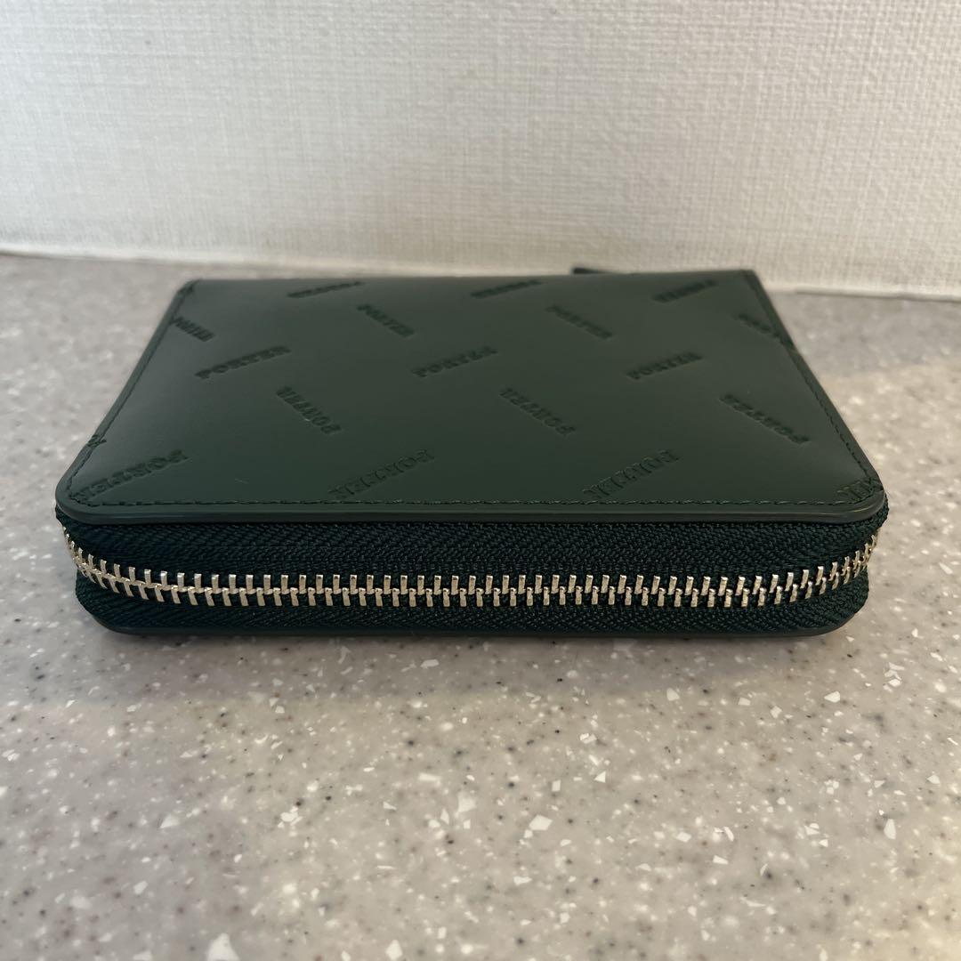 美品　ポーター　PORTER / ENCHASE WALLET グリーン