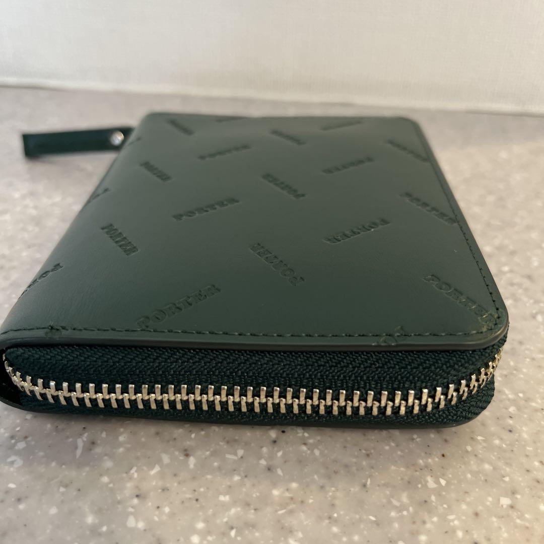 美品　ポーター　PORTER / ENCHASE WALLET グリーン